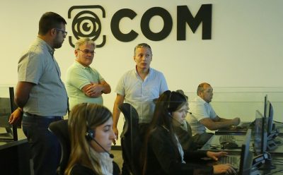 FERNANDO GRAY RECORRIÓ EL CENTRO OPERATIVO DE MONITOREO