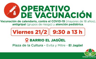 NUEVA JORNADA DE VACUNACIÓN EN EL JAGÜEL