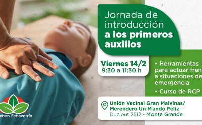 JORNADA DE INTRODUCCIÓN A LOS PRIMEROS AUXILIOS EN MONTE GRANDE