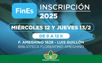 LUIS GUILLÓN: INSCRIPCIÓN AL PLAN FINES 2025