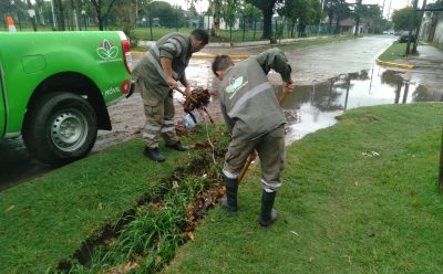AVANZAN LOS TRABAJOS DE SANEAMIENTO EN EL DISTRITO LUEGO DE LAS INTENSAS LLUVIAS 