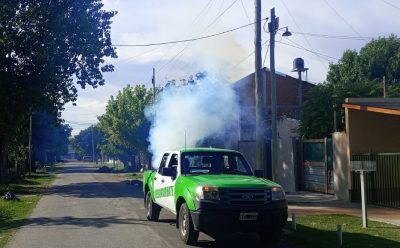 AVANZAN LAS TAREAS DE FUMIGACIÓN EN EL DISTRITO