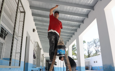 OBRAS EN LAS ESCUELAS PRIMARIA N° 10 Y SECUNDARIA N° 32 DE 9 DE ABRIL