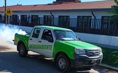 AVANZAN LAS TAREAS DE FUMIGACIÓN EN EL DISTRITO