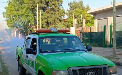 CONTINÚAN LAS TAREAS DE FUMIGACIÓN EN EL DISTRITO