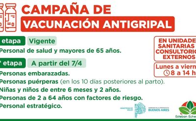 AVANZAN LOS OPERATIVOS GRATUITOS DE VACUNACIÓN EN ESTEBAN ECHEVERRÍA