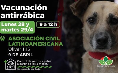 EN EL MARCO DEL DÍA DEL ANIMAL, NUEVOS OPERATIVOS GRATUITOS DE VACUNACIÓN ANTIRRÁBICA EN EL DISTRITO