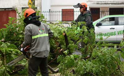 LUEGO DE LAS FUERTES LLUVIAS, EL MUNICIPIO CONTINÚA CON UN IMPORTANTE OPERATIVO DE LIMPIEZA Y ASISTENCIA A LAS FAMILIAS AFECTADAS