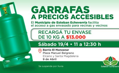 NUEVO OPERATIVO DE RECARGA DE GARRAFAS A VALOR SOCIAL EN 9 DE ABRIL