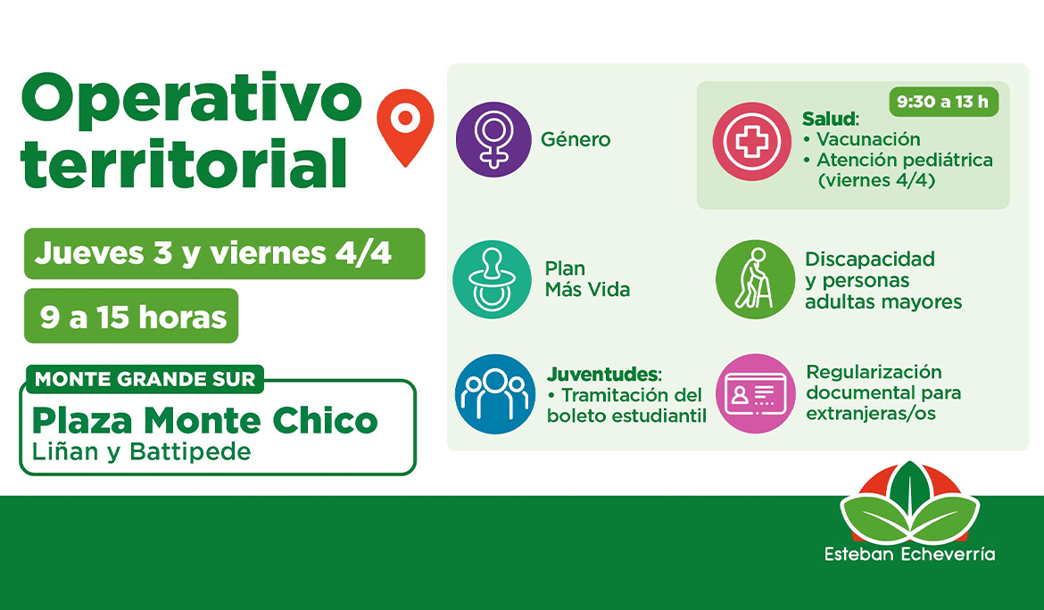 OPERATIVO TERRITORIAL EN MONTE GRANDE SUR