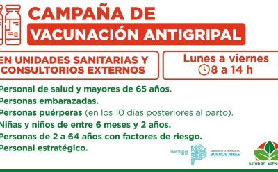 CAMPAÑA DE VACUNACIÓN ANTIGRIPAL EN ESTEBAN ECHEVERRÍA