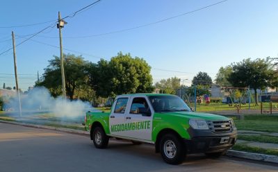 AVANZAN LAS TAREAS DE FUMIGACIÓN EN EL DISTRITO