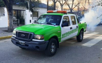 CONTINÚAN LAS TAREAS DE FUMIGACIÓN EN EL DISTRITO