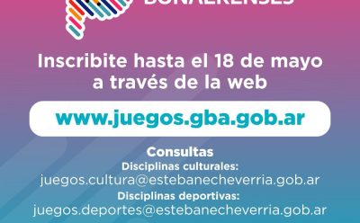 COMENZÓ LA INSCRIPCIÓN A LOS JUEGOS BONAERENSES 2025