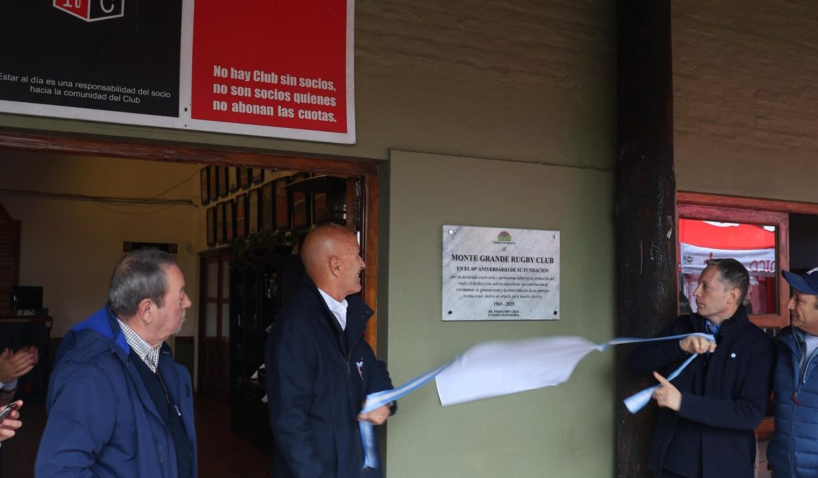FERNANDO GRAY PARTICIPÓ DE LA CELEBRACIÓN POR LOS 60 AÑOS DEL MONTE GRANDE RUGBY CLUB