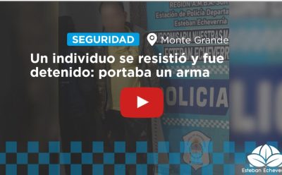 CON EL APOYO DEL COM, LA POLICÍA DETUVO A UN HOMBRE QUE POSEÍA UN ARMA DE FUEGO 