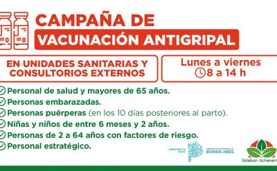 CAMPAÑA DE VACUNACIÓN ANTIGRIPAL EN ESTEBAN ECHEVERRÍA