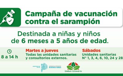 CAMPAÑA DE VACUNACIÓN GRATUITA DE REFUERZO CONTRA EL SARAMPIÓN