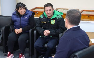 FERNANDO GRAY SE REUNIÓ CON LAS AUTORIDADES DEL CLUB LOS HALCONES DE EL JAGÜEL