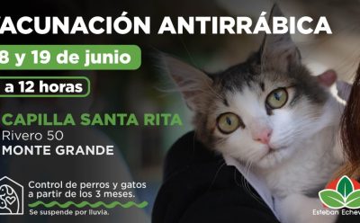 OPERATIVOS DE VACUNACIÓN ANTIRRÁBICA EN MONTE GRANDE