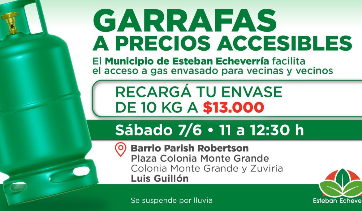 NUEVO OPERATIVO DE RECARGA DE GARRAFAS A VALOR SOCIAL EN LUIS GUILLÓN