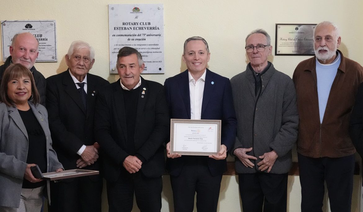 FERNANDO GRAY PARTICIPÓ DEL 75° ANIVERSARIO DEL ROTARY CLUB DE ESTEBAN ECHEVERRÍA
