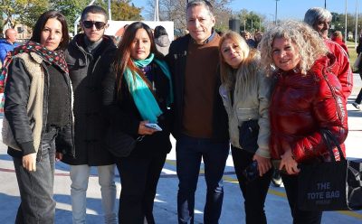 FERNANDO GRAY INAUGURÓ EL PLAYÓN DEPORTIVO DE LA PLAZA LA CAMPANA EN MONTE GRANDE