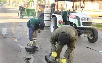 EL MUNICIPIO CONTINÚA CON LOS TRABAJOS DE TOMADO DE JUNTAS EN EL DISTRITO