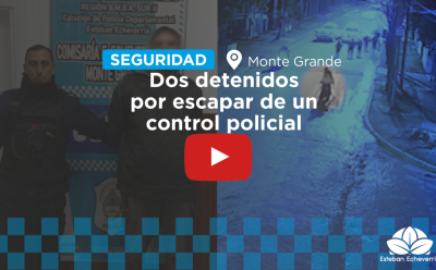 MONTE GRANDE: CON APOYO DEL COM, DOS PERSONAS FUERON DETENIDAS POR CIRCULAR EN UNA MOTO CON PEDIDO DE SECUESTRO