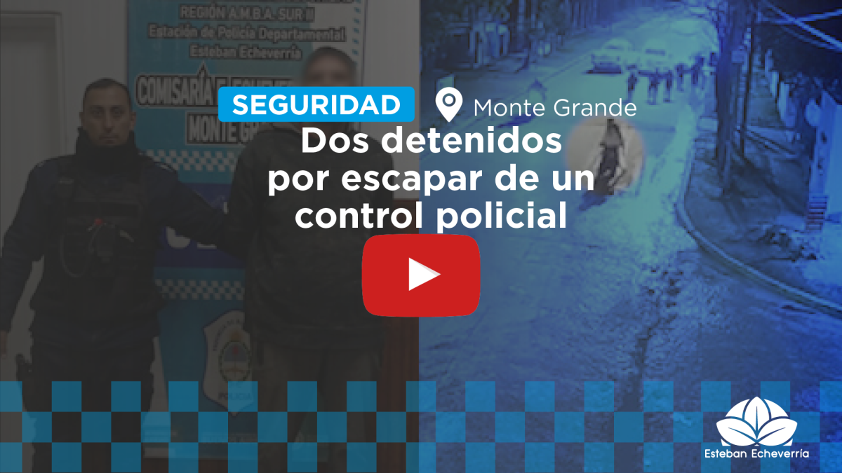 MONTE GRANDE: CON APOYO DEL COM, DOS PERSONAS FUERON DETENIDAS POR CIRCULAR EN UNA MOTO CON PEDIDO DE SECUESTRO