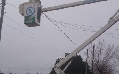 CONTINÚA LA INSTALACIÓN DE NUEVAS LUCES LED EN MONTE GRANDE SUR