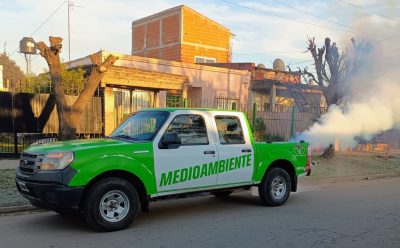 CONTINÚAN LAS TAREAS DE FUMIGACIÓN EN ESTEBAN ECHEVERRÍA