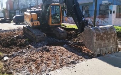 EL JAGÜEL: CONTINÚAN LAS OBRAS DE BACHEO EN HORMIGÓN DE ALTA RESISTENCIA
