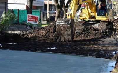 MONTE GRANDE SUR: AVANZA LA OBRA DE PAVIMENTACIÓN EN LA CALLE LAS HERAS