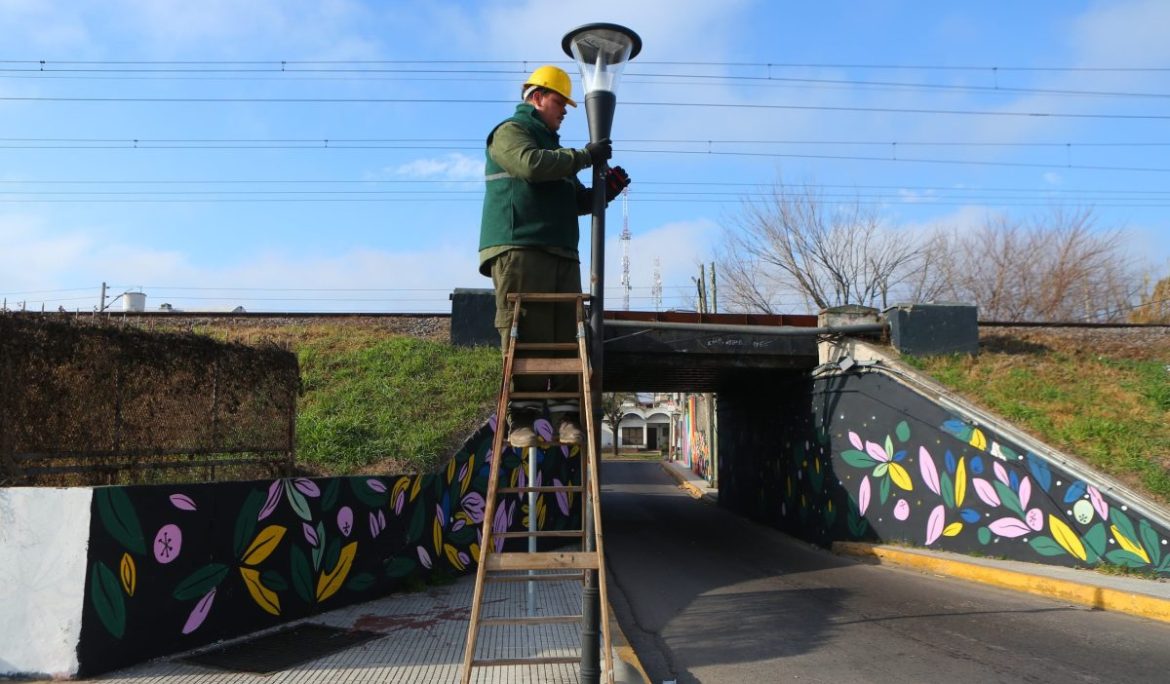 MONTE GRANDE: CONTINÚA LA COLOCACIÓN Y RENOVACIÓN DE LUMINARIAS LED EN CALLES Y AVENIDAS