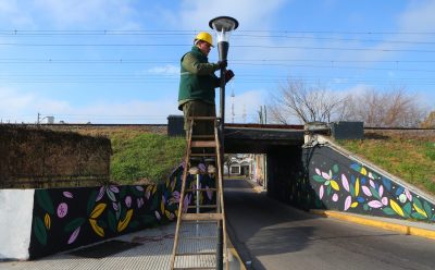 MONTE GRANDE: CONTINÚA LA COLOCACIÓN Y RENOVACIÓN DE LUMINARIAS LED EN CALLES Y AVENIDAS