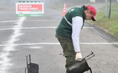 EL MUNICIPIO DESARROLLÓ TRABAJOS DE TOMADO DE JUNTAS EN CALLES DE MONTE GRANDE