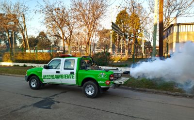 AVANZAN LAS TAREAS DE FUMIGACIÓN EN ESTEBAN ECHEVERRÍA