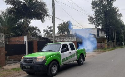 CONTINÚAN LAS TAREAS DE FUMIGACIÓN EN ESTEBAN ECHEVERRÍA