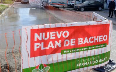 MONTE GRANDE: OBRAS DE BACHEO EN HORMIGÓN DE ALTA RESISTENCIA