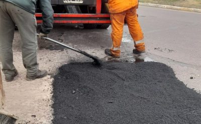 OBRAS DE BACHEO EN EL JAGÜEL