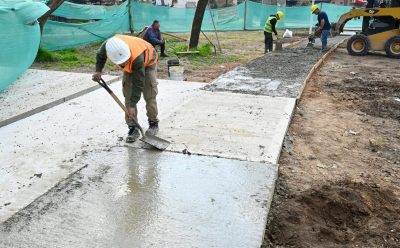 AVANZA LA RENOVACIÓN INTEGRAL DE LA PLAZA ALFONSINA STORNI, EN EL JAGÜEL