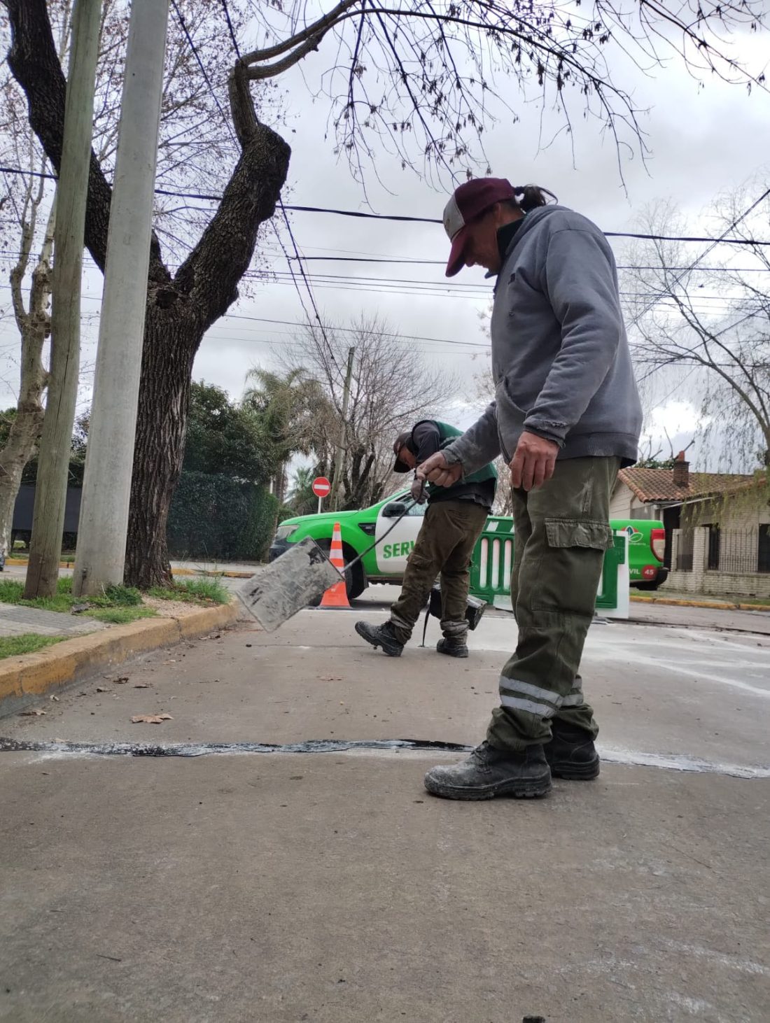 SE REALIZARON NUEVAS TAREAS DE TOMADO DE JUNTAS EN CALLES DEL DISTRITO