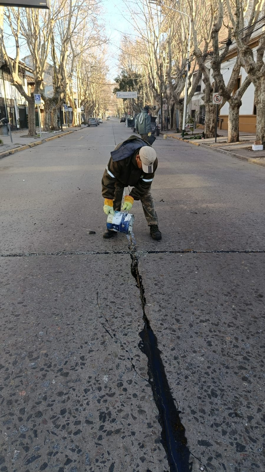 CONTINÚAN LAS TAREAS DE TOMADO DE JUNTAS EN MONTE GRANDE