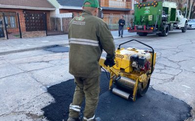 OBRAS DE BACHEO EN MONTE GRANDE