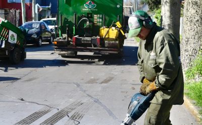 NUEVAS OBRAS DE BACHEO EN LUIS GUILLÓN