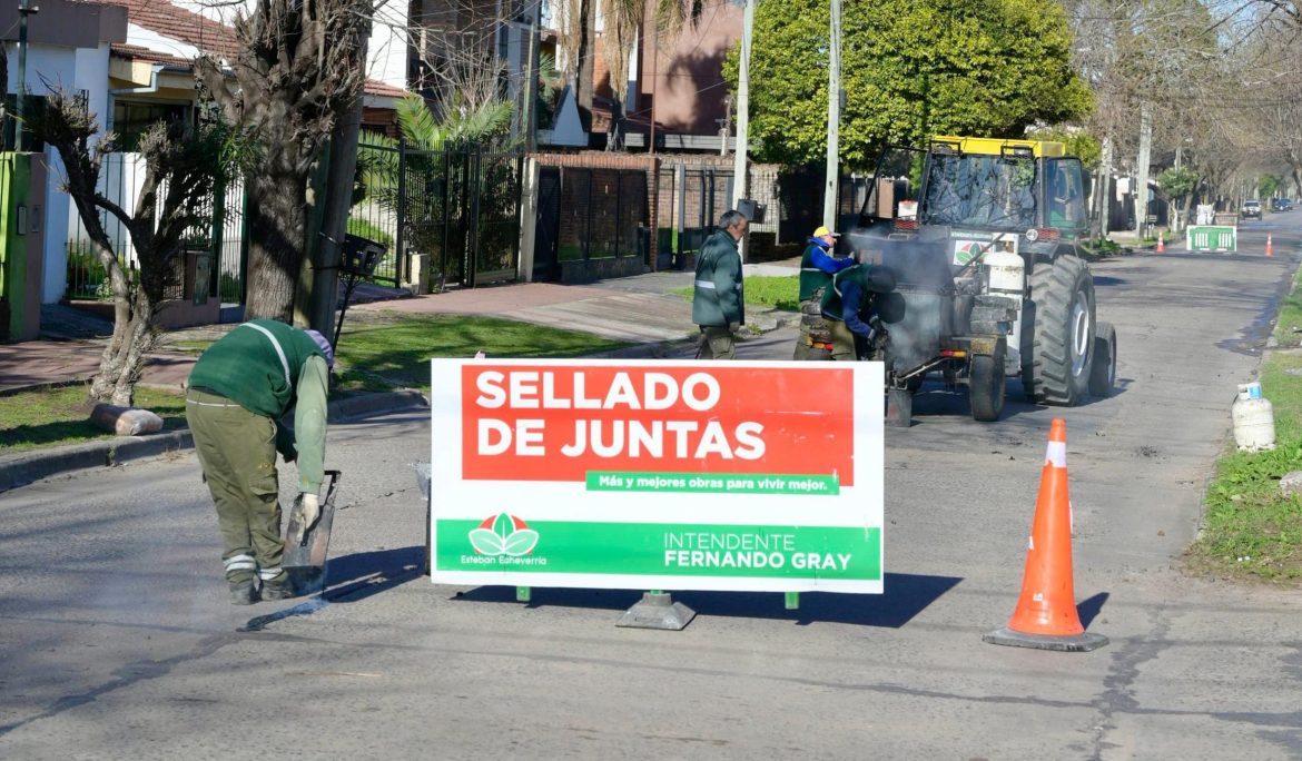 SE REALIZARON NUEVAS TAREAS DE TOMADO DE JUNTAS EN MONTE GRANDE