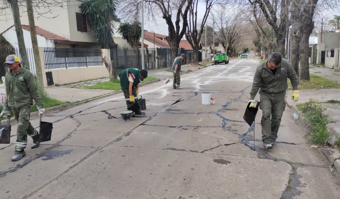 SIGUEN LAS TAREAS DE TOMADO DE JUNTAS EN MONTE GRANDE