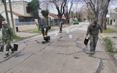 SIGUEN LAS TAREAS DE TOMADO DE JUNTAS EN MONTE GRANDE