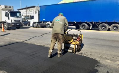 SIGUEN LAS OBRAS DE BACHEO EN 9 DE ABRIL